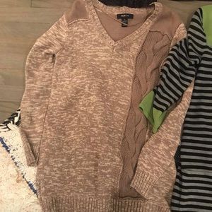 Tan tunic sweater